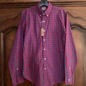 J Crew Red/Blue Gingham Shirt